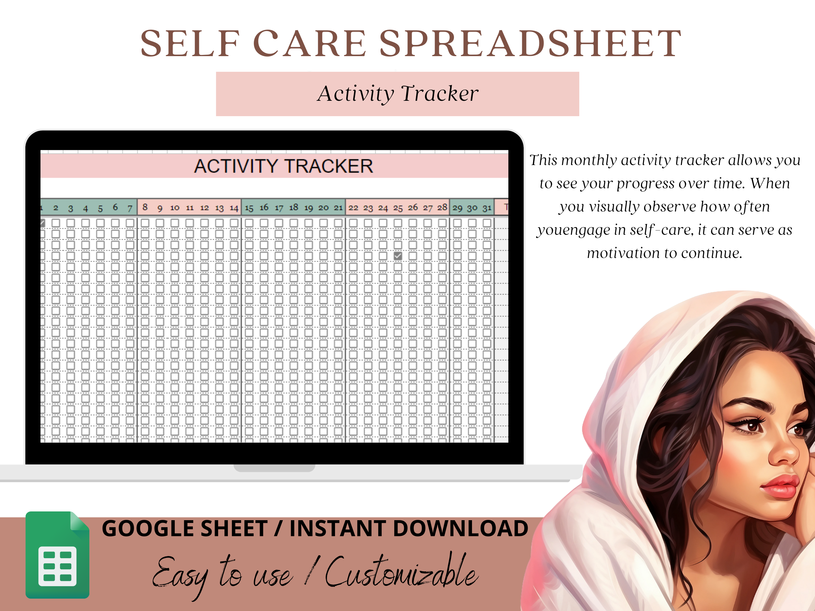 Self Care Routine with our Google Sheet